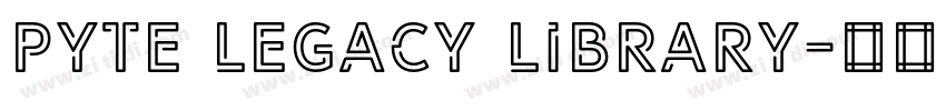 Pyte Legacy Library字体转换